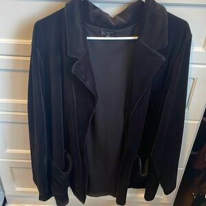 Talbots black velvet blazer